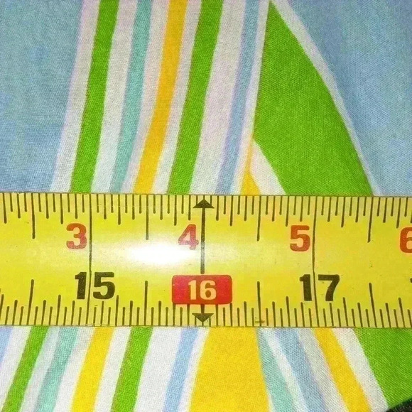 Saks Fifth Avenue Chiha by Jaconelli Rare VintageVertical Pastel Lines H… - Picture 4 of 16